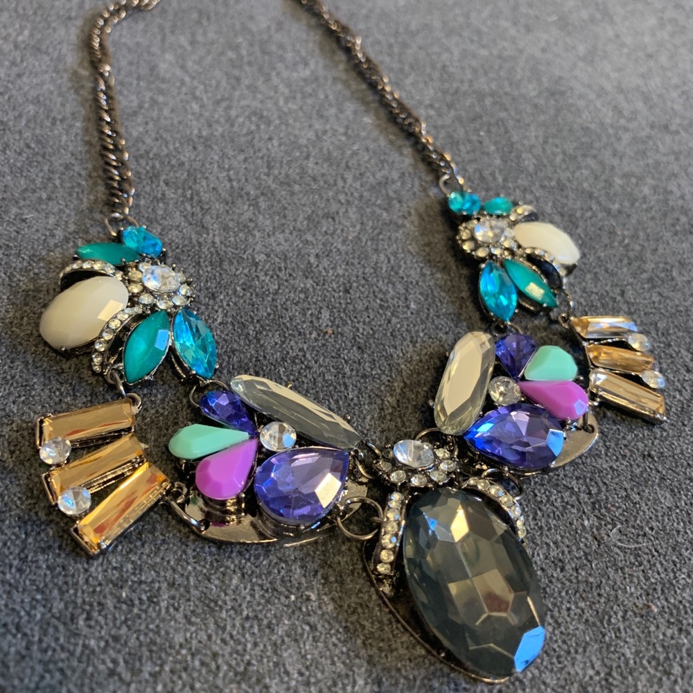 Brand new statement necklace with branded bag